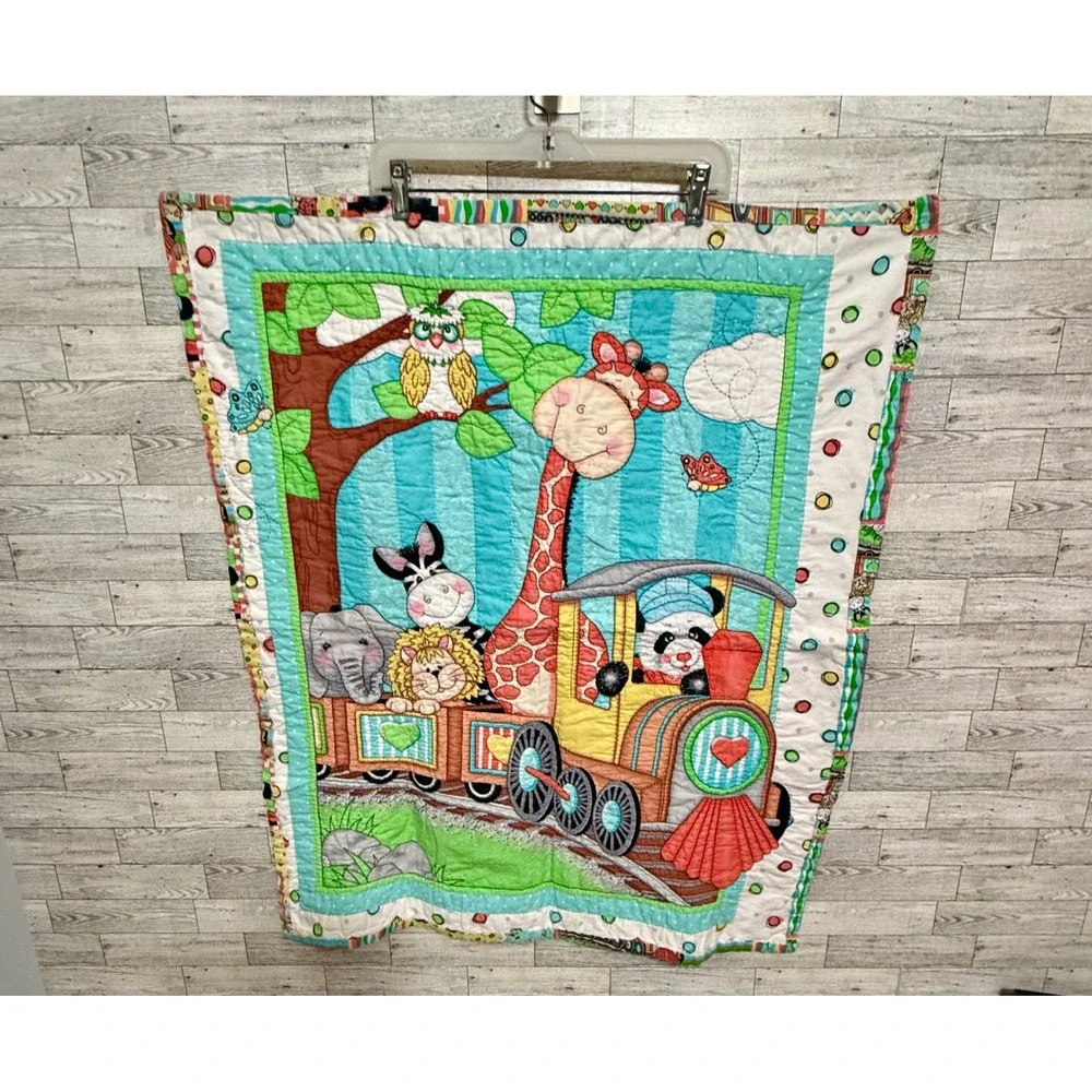 Handmade baby quilt
